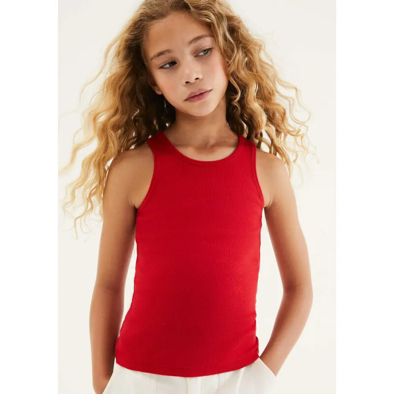 CAMISETA REGATA FEM VERMELHO ESCURO