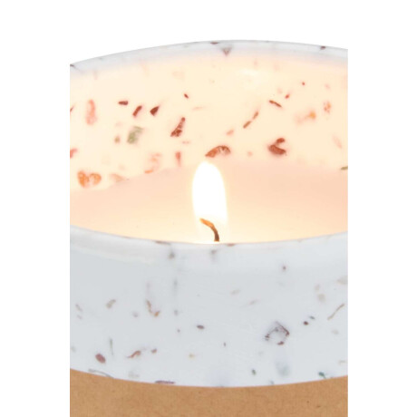 Vela aromática HEINI Ø9xA10cm terrazo Crudo
