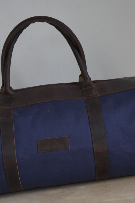 Bolso Sport XL Chocolate / Azul