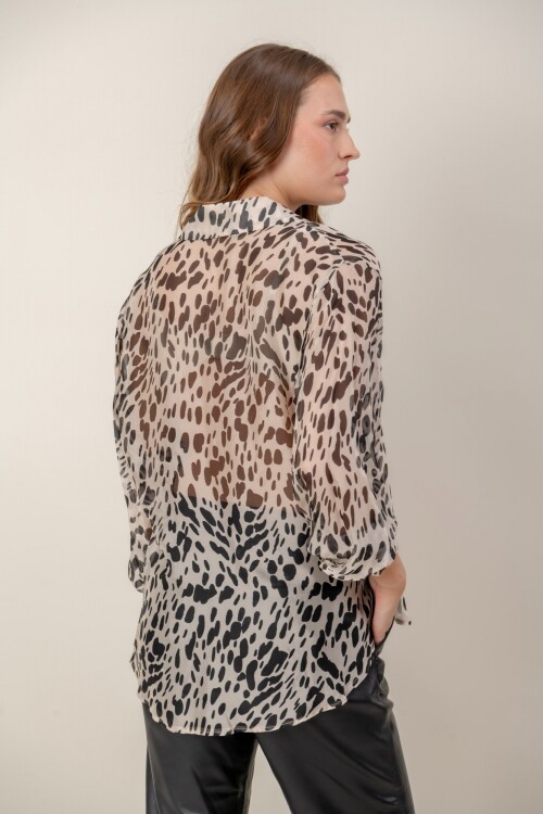 Camisa seda natural Grie Camisa seda natural Grie