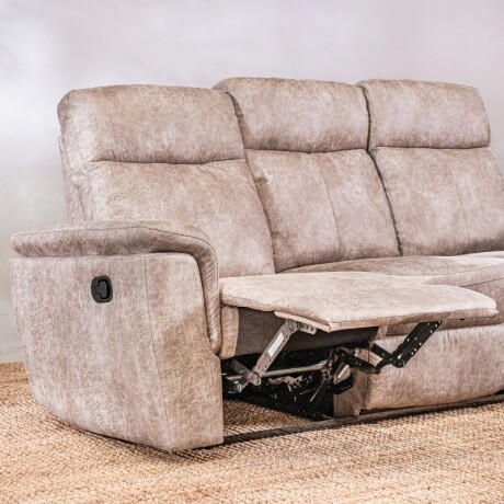 Sillón Reclinable Thomas 3 Cuerpos Beige Beige