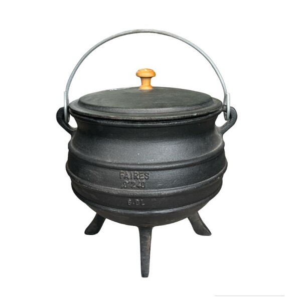OLLA DE HIERRO CON 4 PATAS Y TAPA 8 LT OLLA DE HIERRO CON 4 PATAS Y TAPA 8 LT
