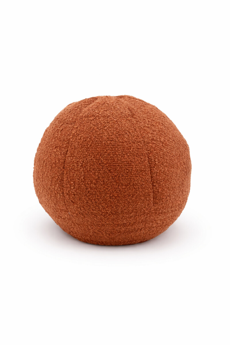 ALMOHADON ESFERA SHERPA - TERRACOTA 