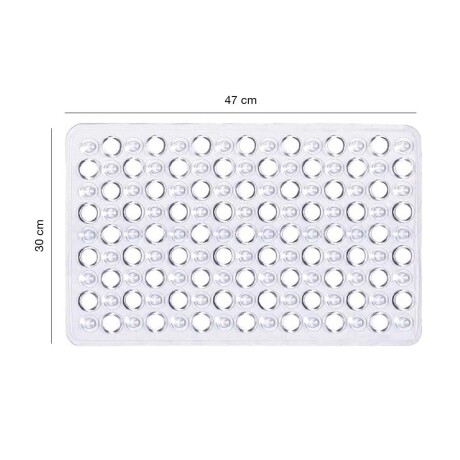Alfombra Antideslizante p/Ducha Baño Bañera c/Ventosas PVC Transparente