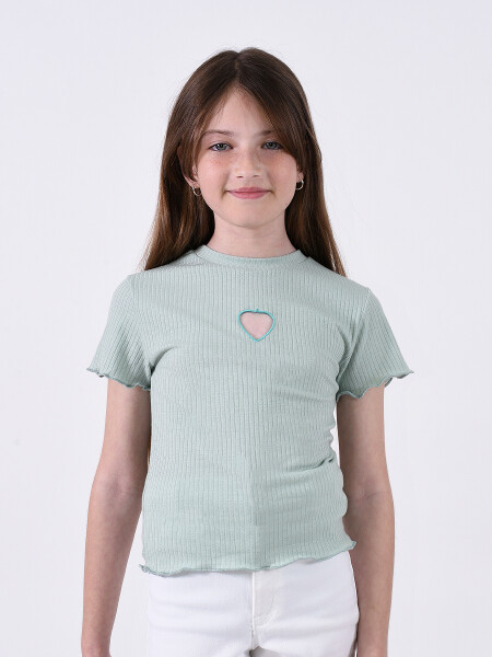 BLUSA HEART VERDE AQUA