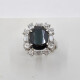 Anillo Antiguo Oro 18K, Brillantes Y Zafiro Anillo Antiguo Oro 18K, Brillantes Y Zafiro