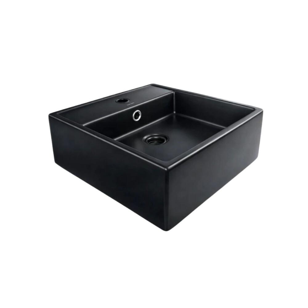 Mueble de baño Suspendido Alice Negro 100cm con Bacha de Loza Mueble De Baño Suspendido Alice Negro 100cm Con Bacha De Loza