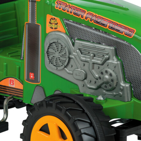 Auto Tractor A Pedal +Remolque Infantil Hecho Brasil Verde