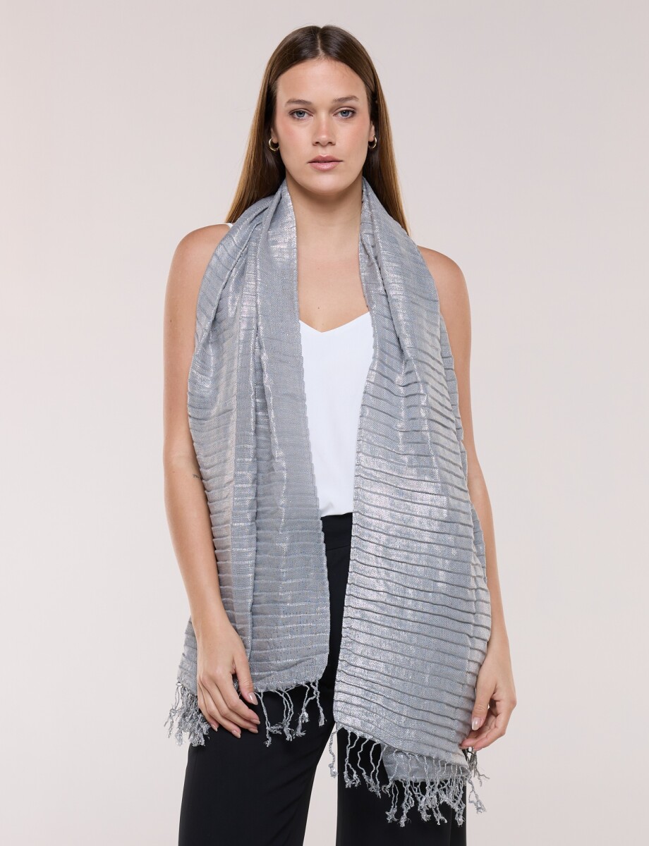 Pashmina Metalizada - Gris 