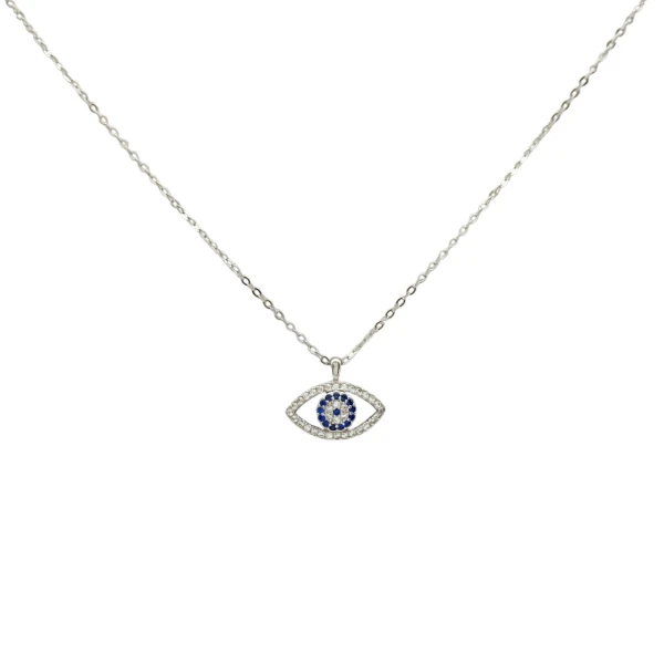 Conjunto Ojo turco - Plata 925 - Zirconias- CJ3054 conpiedra