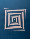 Pañuelos Raso Geométrico Pañuelo Estampado - Azul Francia