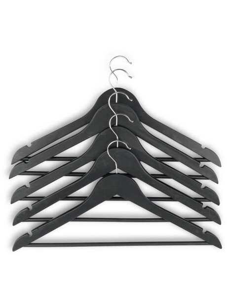 Perchas HELMUT L46cm 5 unidades negro Perchas HELMUT L46cm 5 unidades negro