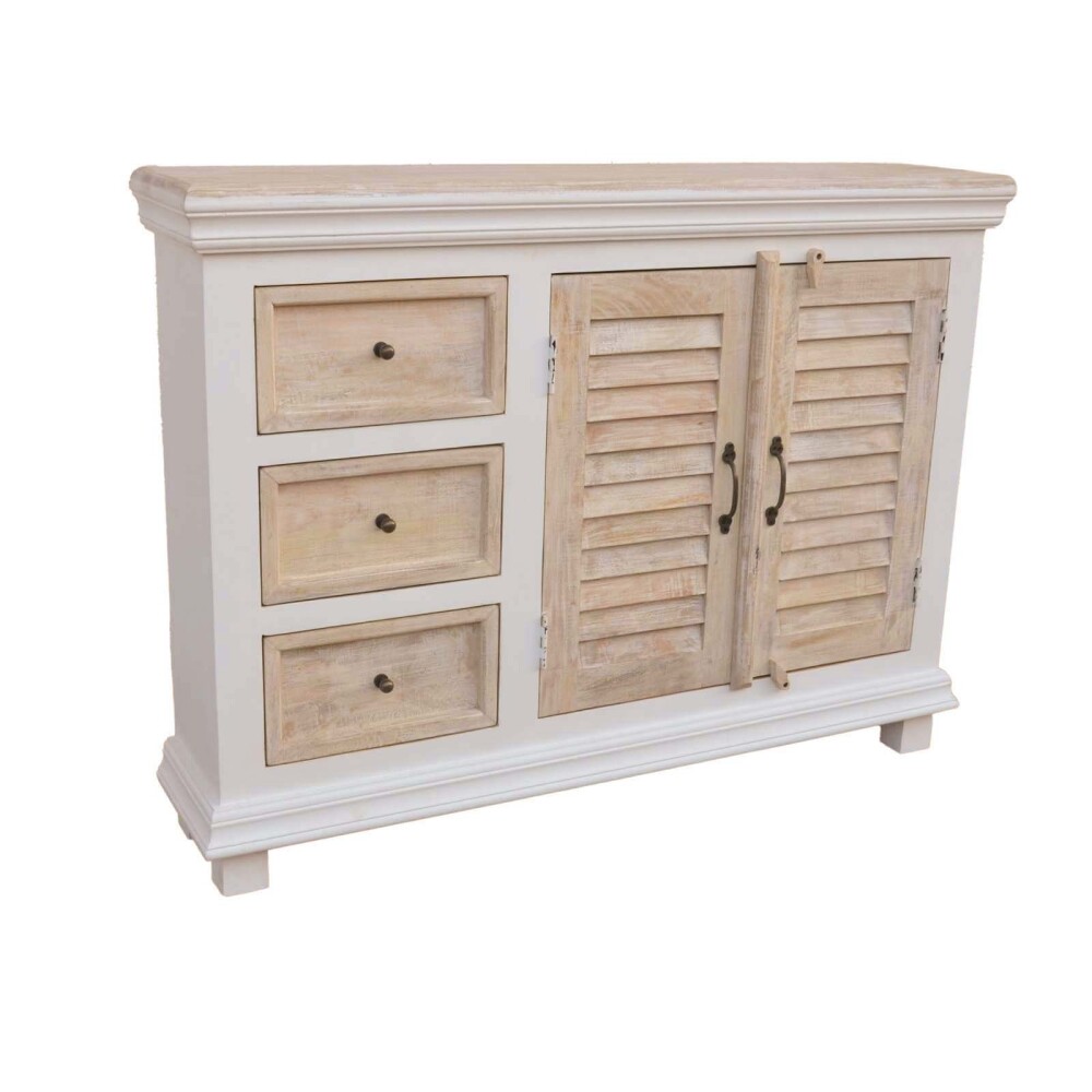 CONSOLA MADERA-DE-MANGO NATURAL-BEIGE COSTA II NATURAL BLANCO