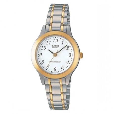 RELOJ CASIO LTP1128G-7BRDF CLÁSICO ACERO INOXIDABLE COMBINADO 0