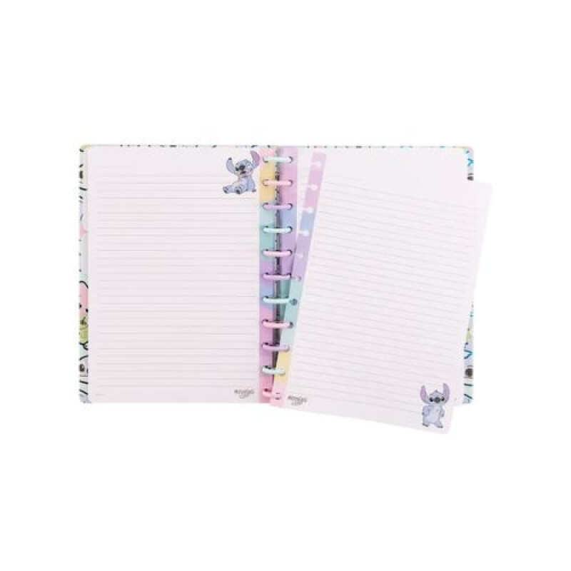Cuaderno Mooving Loop Con Discos Stitch - Tamaño Carta Cuaderno Mooving Loop Con Discos Stitch - Tamaño Carta