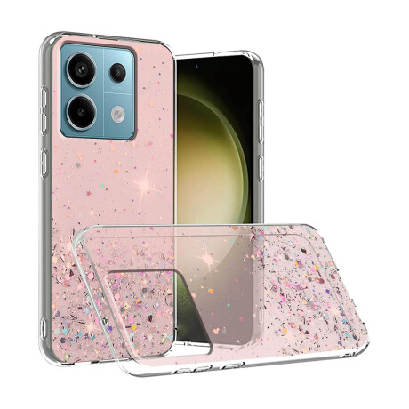 Protector Case TPU Glitter para Xiaomi Redmi 13C Pink sand