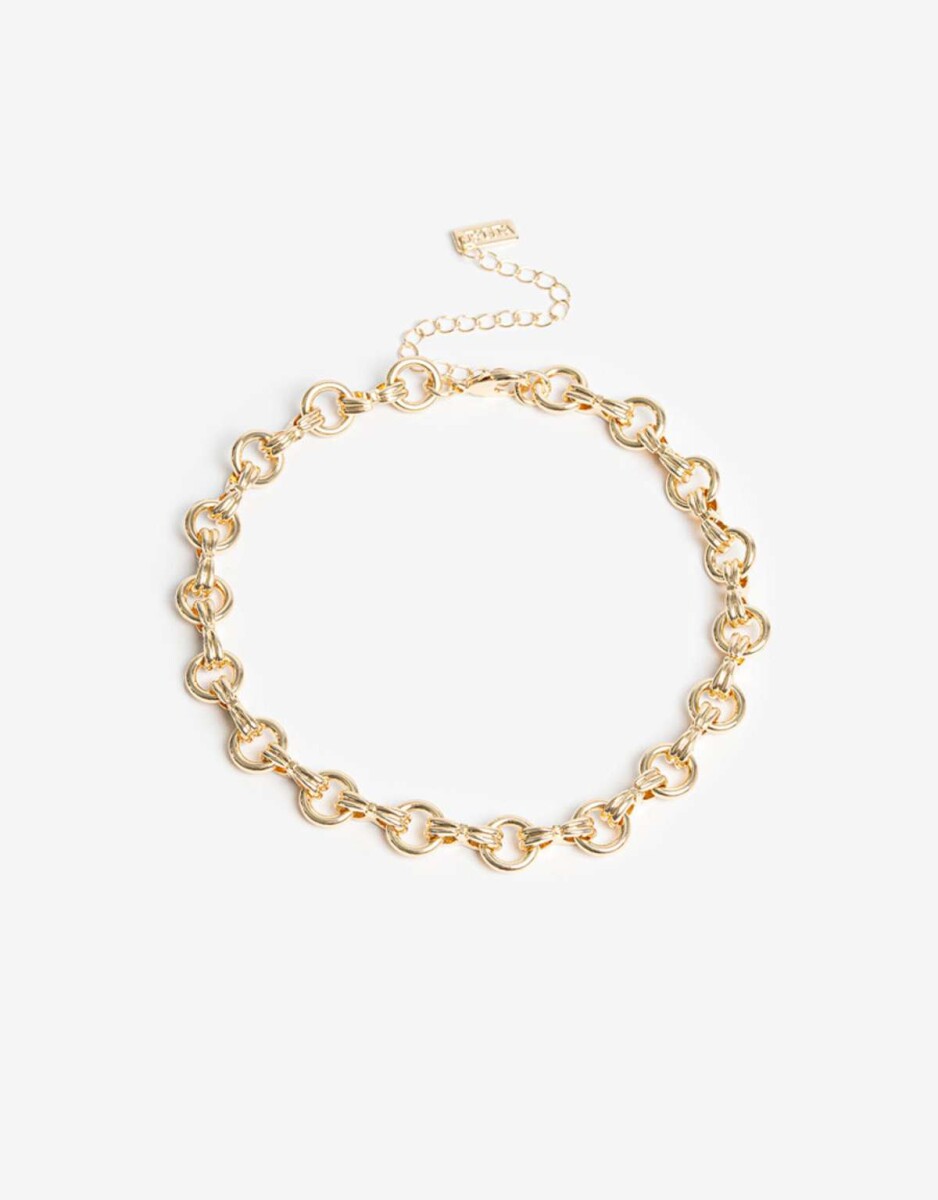 Collares Cortos Metal - Dorado 