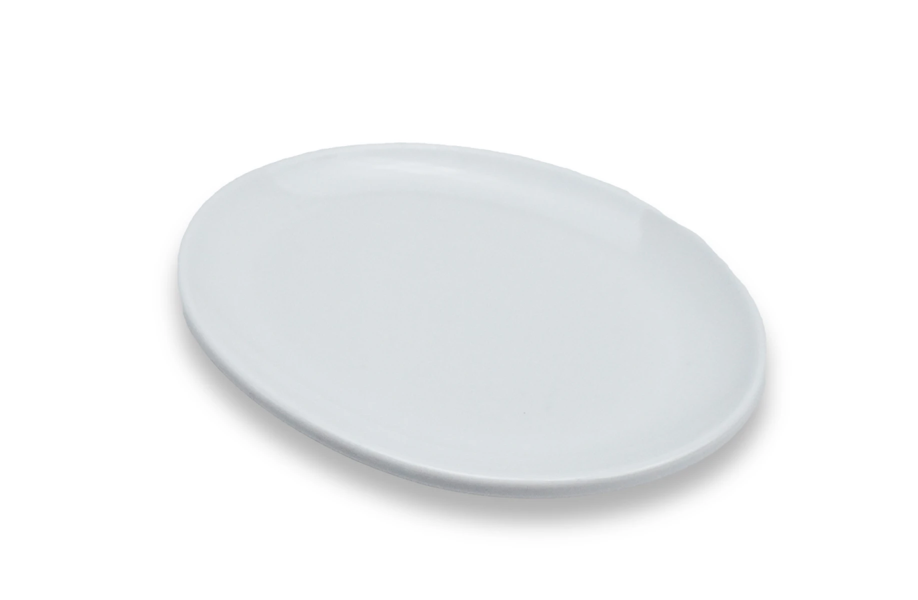 PLATO CERAMICA BLANCA OVAL 24X17X2CM 255 Q36 