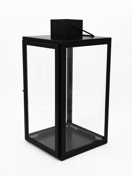 FANAL DE METAL CON VIDRIO NEGRO