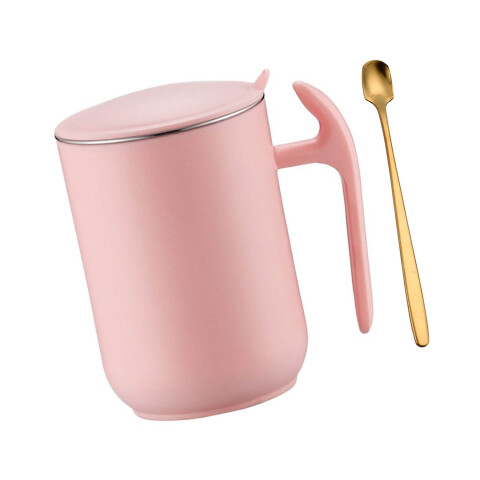 Taza Termica Nordica Jarra Hermetica Tapa Cuchara Agarre Variante Color Rosa