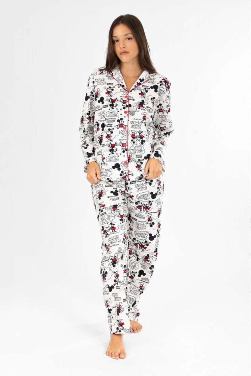 Pijama americano mickey - Blanco 