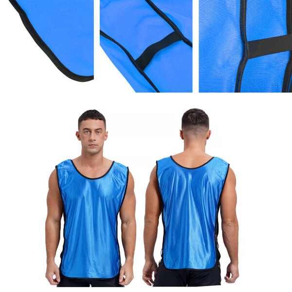 Chaleco Entrenamiento Deportes Futbol Adultos Unisex Fitness Variante Color Azul