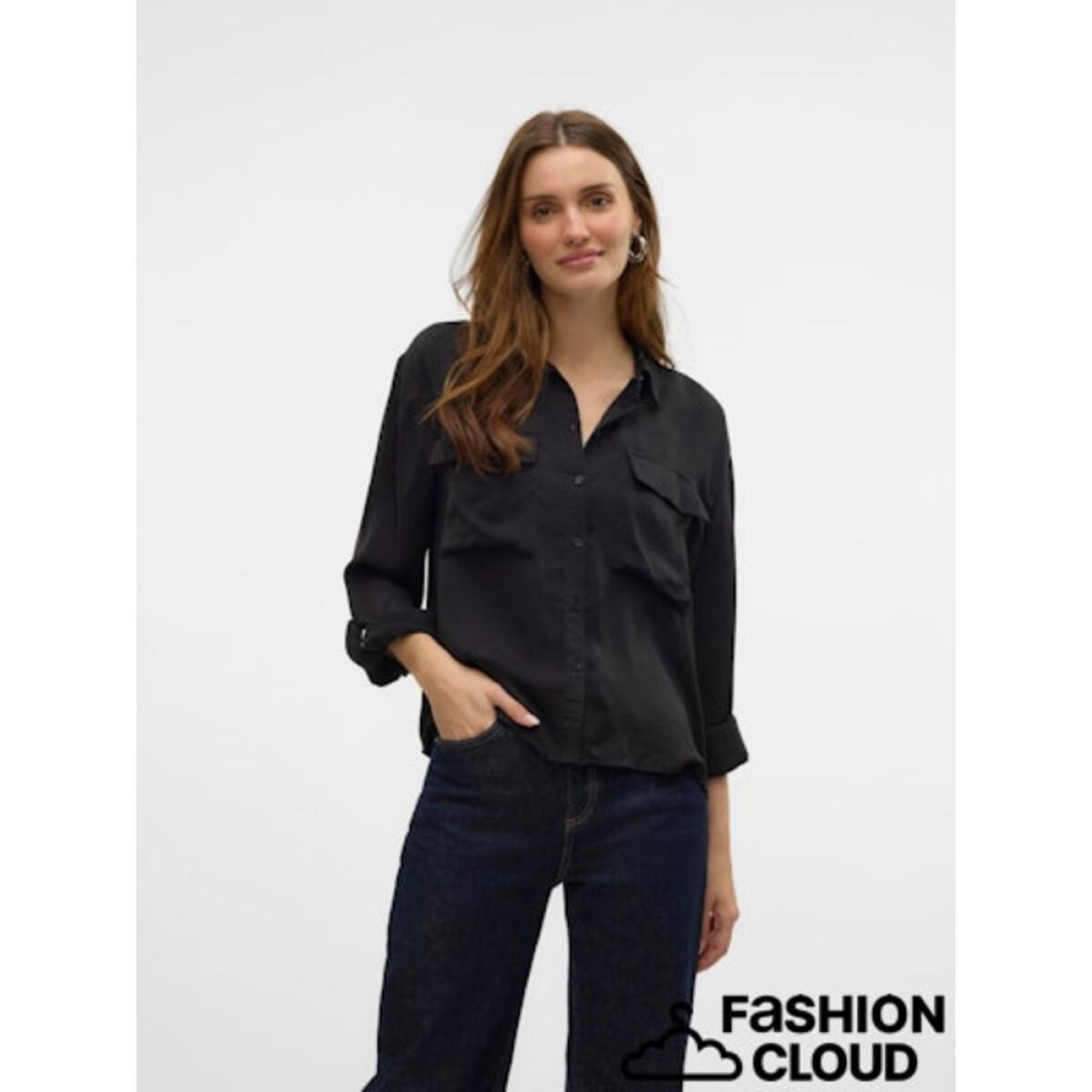 VMFABIANA LS SHIRT VMA NOOS - BLACK 