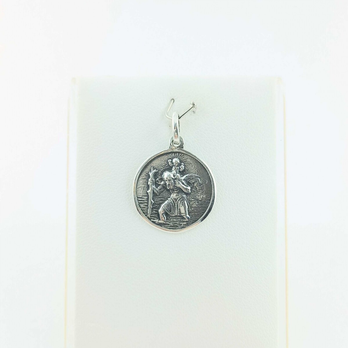 Medalla religiosa de plata 925, SAN CRISTOBAL. (Protector de los choferes). 