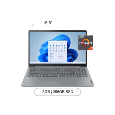 Notebook LENOVO IP Slim 3 15.6' FHD 256GB / 8GB RAM R3-7320U W11 Notebook LENOVO IP Slim 3 15.6' FHD 256GB / 8GB RAM R3-7320U W11