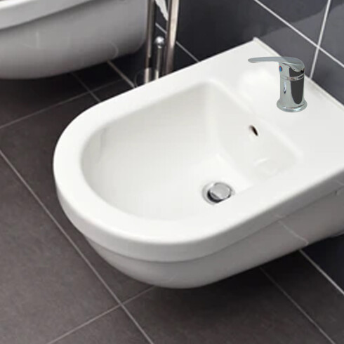 Griferia De Bidet Monocomando Linea Bombay Aqualia Cromo S/Transferencia 000