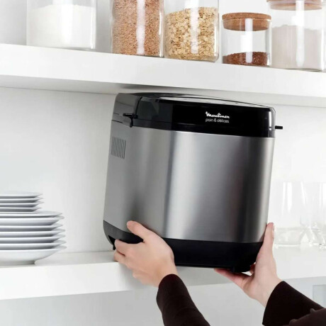 Panificadora Moulinex Pain & Délices Capacidad De 1 Kg 20 Programas Automáticos Prepara Yogur Panes Y Mermeladas