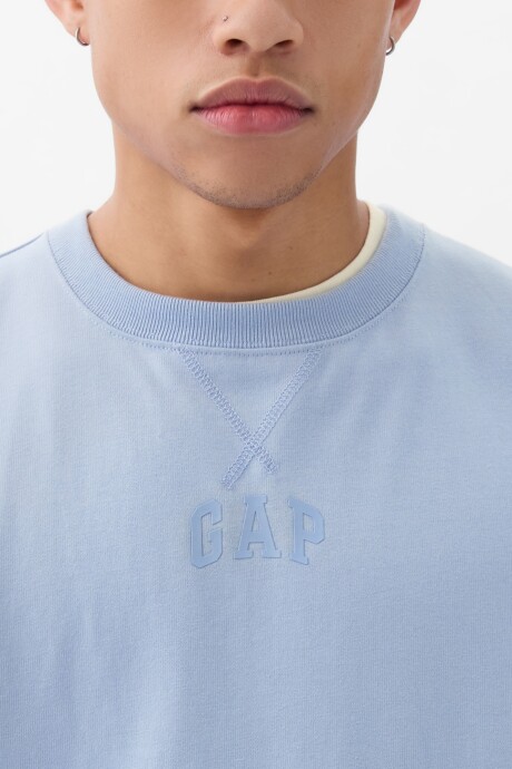 Remera Logo Gap Hombre Distant Blue