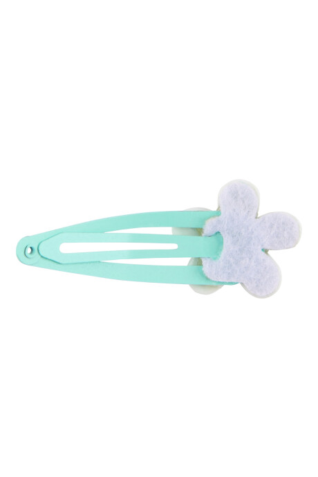 Pack seis pinzas de pelo, diseño floral Sin color