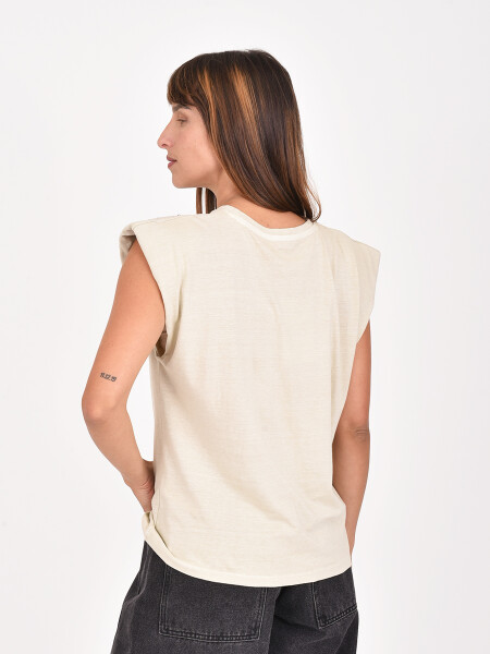REMERA DIAMANTA BEIGE (V)