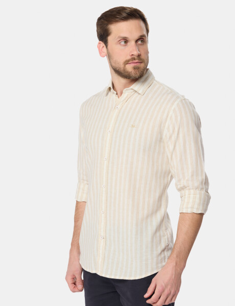 CAMISA RAYADA DE LINO Arena
