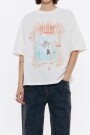 CAMISETA OVERSIZE LOGO Marfil