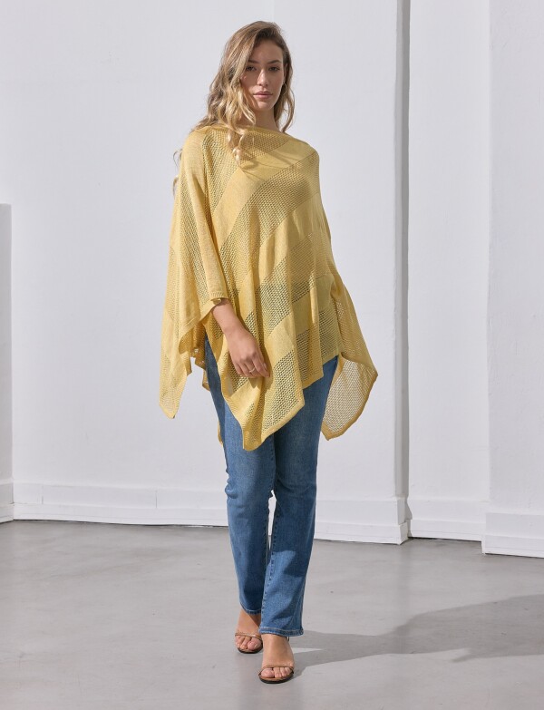 Poncho Lurex AMARILLO
