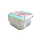 Contenedor alimentos 3pcs verde