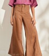 Pantalon Wide Xl Linen Ss26 Kaki