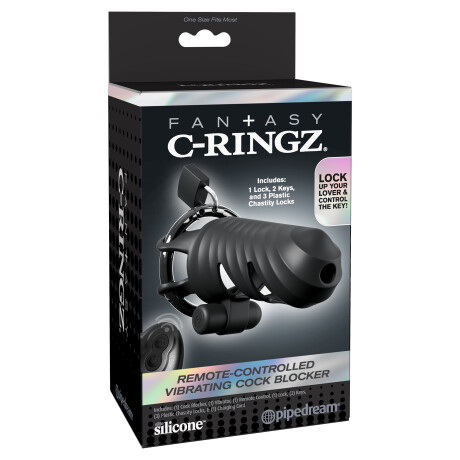 Anillo Vibrador con Control Remoto Cock Blocker Fantasy C-Ringz Anillo Vibrador con Control Remoto Cock Blocker Fantasy C-Ringz