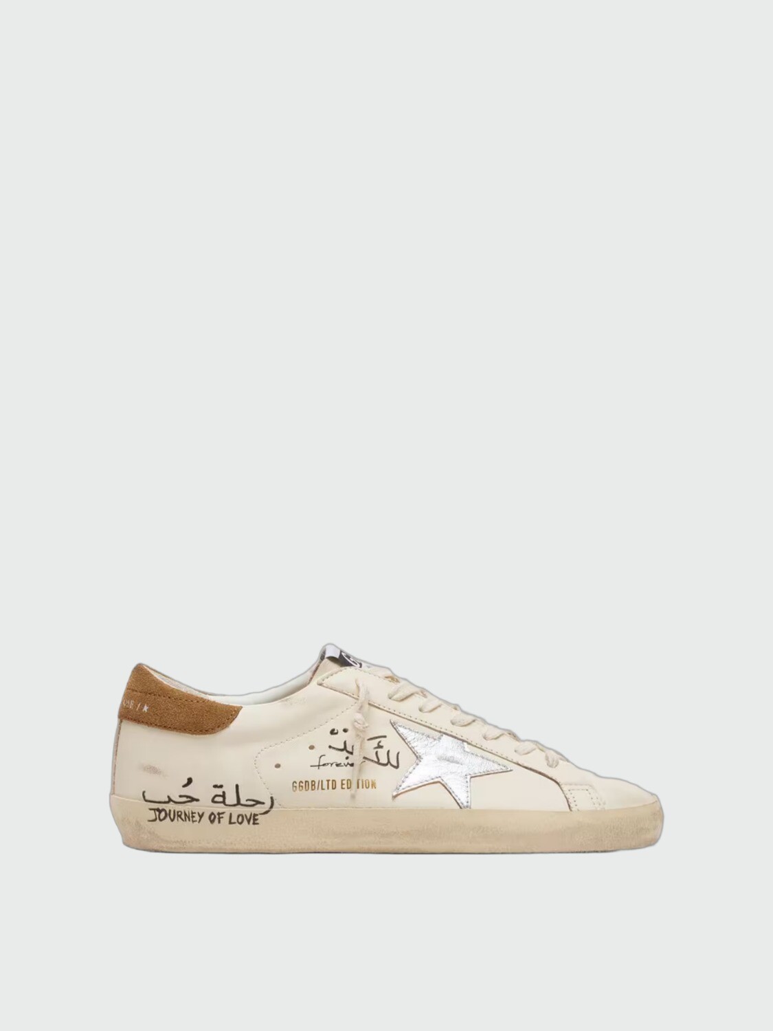 GOLDEN GOOSE - ZAPATILLAS SUPER STAR NAPPA CON ESTRELLA LAMINADA Y GAMUZA Alta Automática