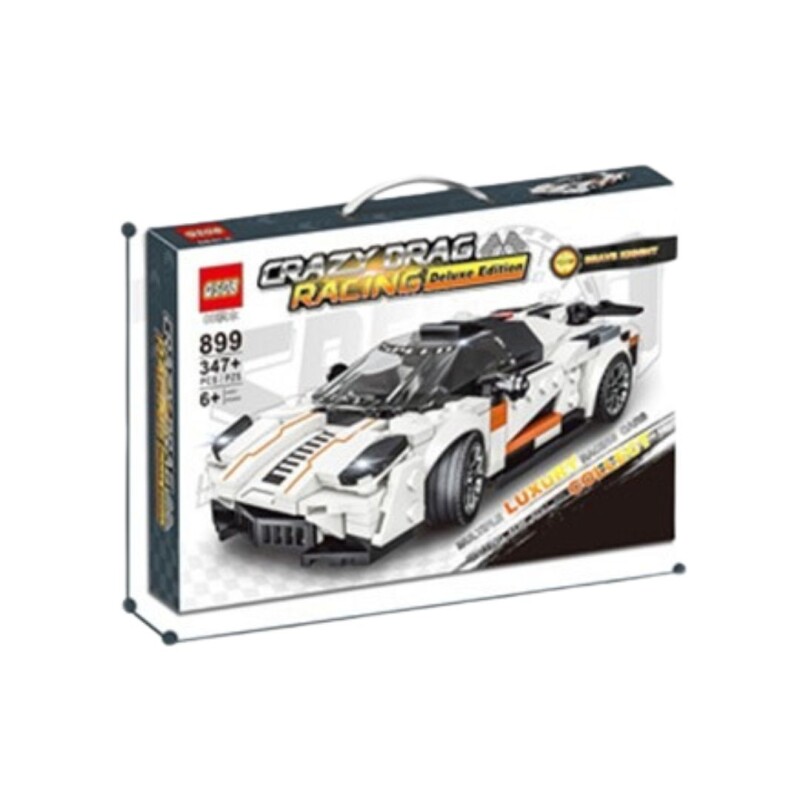 Bloques ensamble auto de carreras N/a