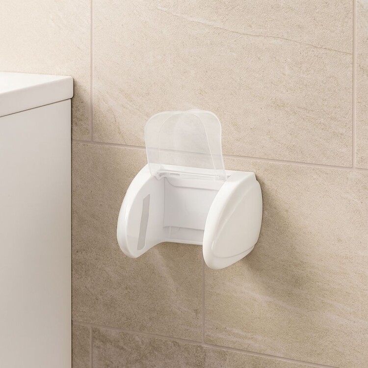 PORTA PAPEL HIGIENICO AQUA CON TAPA PORTA PAPEL HIGIENICO AQUA CON TAPA