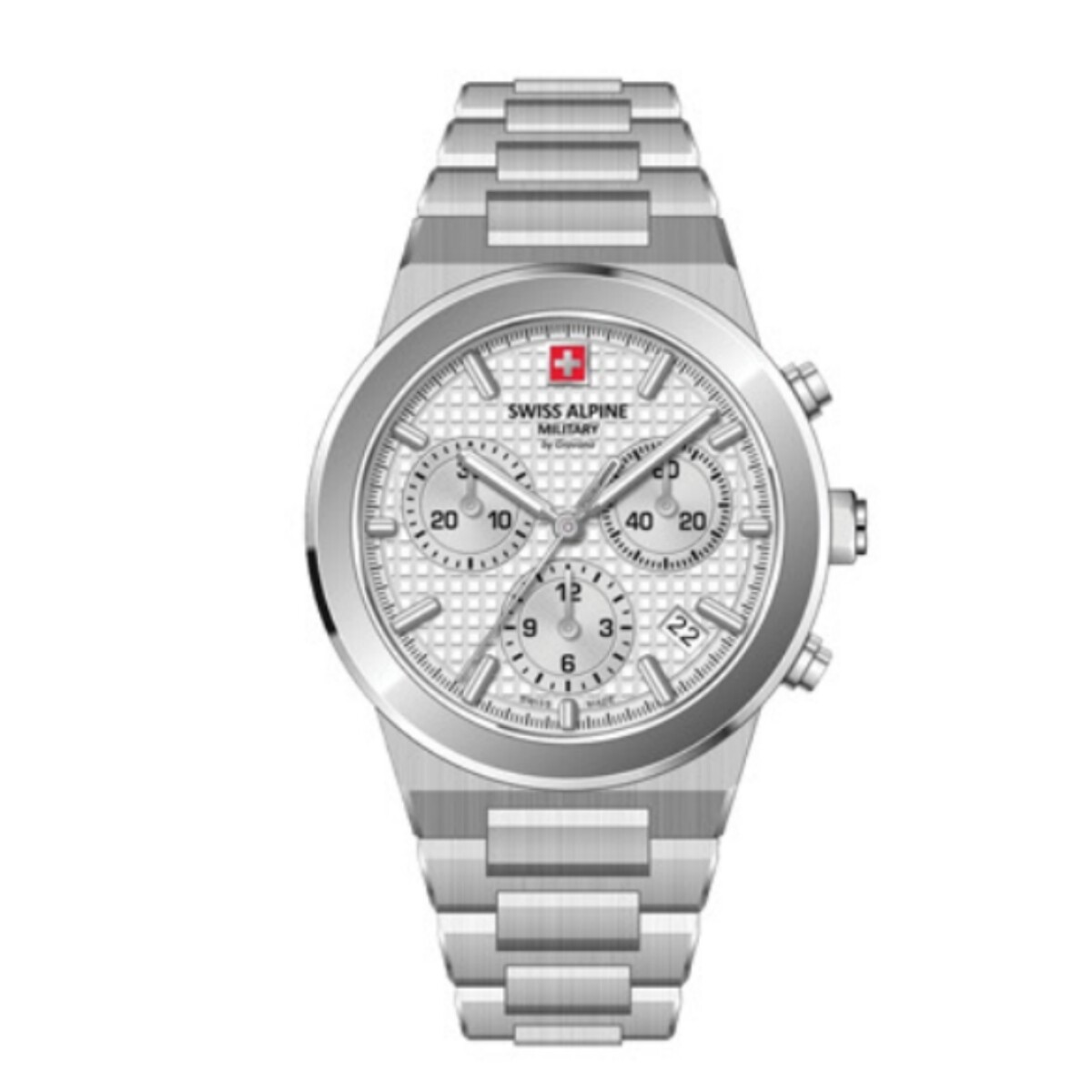 Reloj Swiss Alpine Military Pioneer Ladies 7748.9132 para mujer con correa de acero - Plateado 