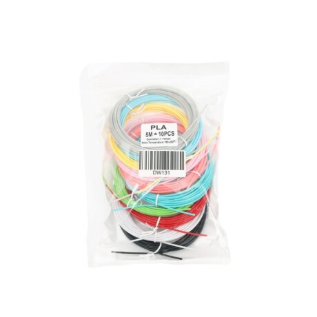 RECAMBIO FILAMENTO LAPIZ 3D COLORES SURTIDOS 5 METROS RECAMBIO FILAMENTO LAPIZ 3D COLORES SURTIDOS 5 METROS