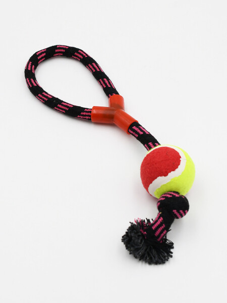 PELOTA CON CUERDA ROSADO