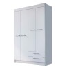 Ropero Artecas Premium® Mdp En 15mm 4 Puertas 7 Estantes 2c Color Blanco Ropero Artecas Premium® Mdp En 15mm 4 Puertas 7 Estantes 2c Color Blanco