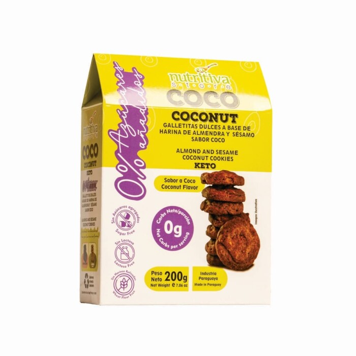 NUTRITIVA COOKIES ALMENDRA KETO COCO 200 única