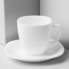TAZA CON PLATO X6 UNIDADES CARINE BLANCO - D4401 TAZA CON PLATO X6 UNIDADES CARINE BLANCO - D4401
