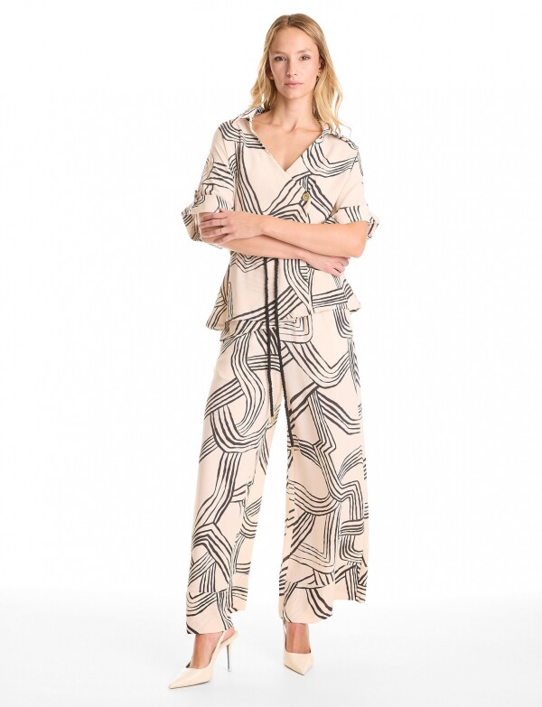 Conjunto Camisa & Pantalon NEGRO/BEIGE